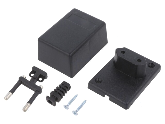 Behuizing: voor voedingseenheid; X: 46mm; Y: 65mm; Z: 37mm; ABS Behuizing: voor voedingseenheid; X: 46mm; Y: 65mm; Z: 37mm; ABS
